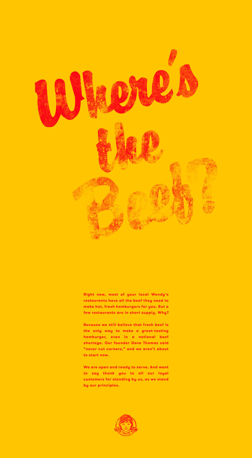 Wendy's Wheres the Beef 2020